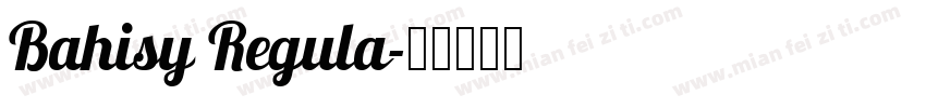 Bahisy Regula字体转换
